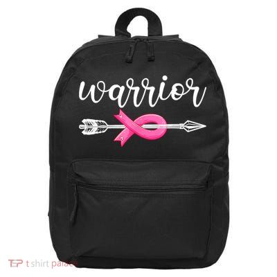 Breast Cancer Warrior Breast Cancer Awareness 16 in Basic Backpack