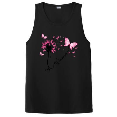 Breast Cancer Warrior Pink Ribbon Gift PosiCharge Competitor Tank