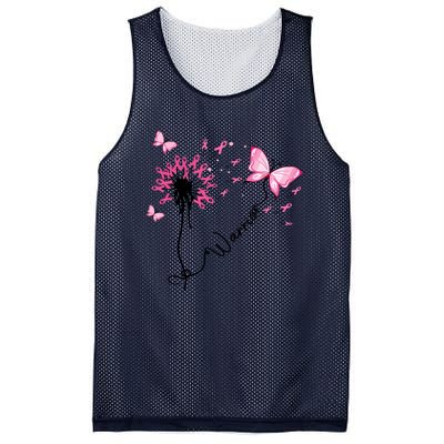 Breast Cancer Warrior Pink Ribbon Gift Mesh Reversible Basketball Jersey Tank