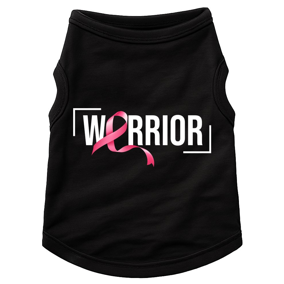 Breast Cancer Warrior Ribbon Doggie Tank
