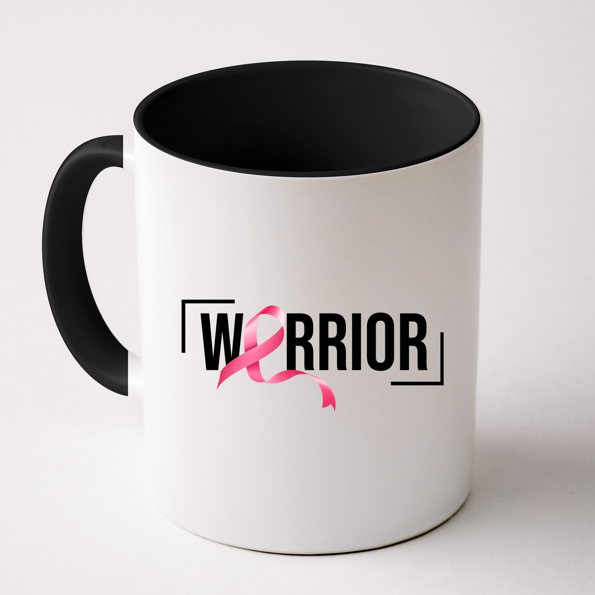 Breast Cancer Warrior Ribbon Mug