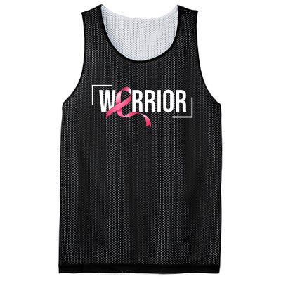 Breast Cancer Warrior Ribbon Mesh Reversible Basketball Jersey Tank