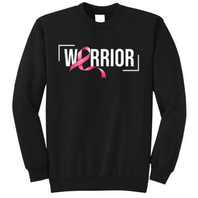 Breast Cancer Warrior Ribbon Tall Sweatshirt