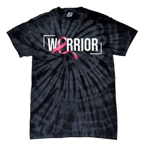 Breast Cancer Warrior Ribbon Tie-Dye T-Shirt