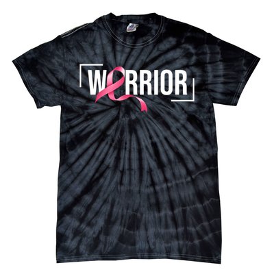 Breast Cancer Warrior Ribbon Tie-Dye T-Shirt