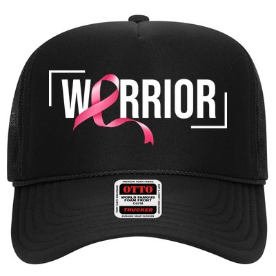 Breast Cancer Warrior Ribbon Trucker Hat