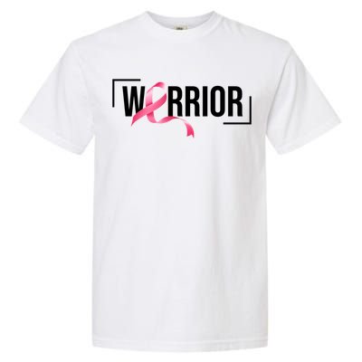 Breast Cancer Warrior Ribbon Garment-Dyed Heavyweight T-Shirt