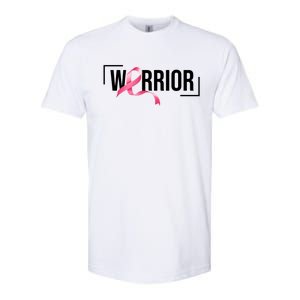 Breast Cancer Warrior Ribbon Softstyle CVC T-Shirt