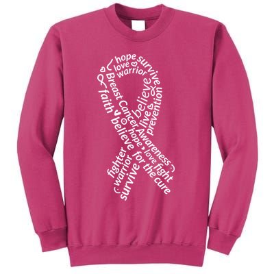 Breast Cancer Warrior Ribbon Awareness Sweatshirt