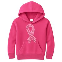 Breast Cancer Warrior Ribbon Awareness Kids Hoodie