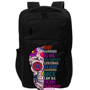 Breast Cancer Warrior I Am The Storm Quote Impact Tech Backpack