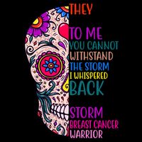 Breast Cancer Warrior I Am The Storm Quote Mug