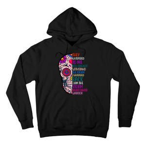 Breast Cancer Warrior I Am The Storm Quote Tall Hoodie