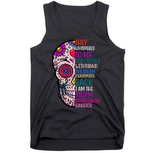 Breast Cancer Warrior I Am The Storm Quote Tank Top