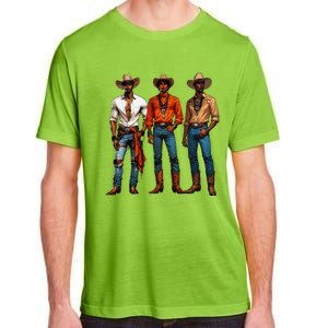 Black Cowboy Western Rodeo Melanin Black History Texas Adult ChromaSoft Performance T-Shirt