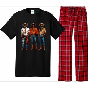 Black Cowboy Western Rodeo Melanin Black History Texas Pajama Set