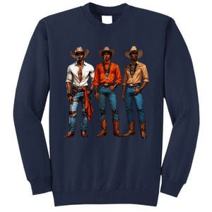 Black Cowboy Western Rodeo Melanin Black History Texas Tall Sweatshirt