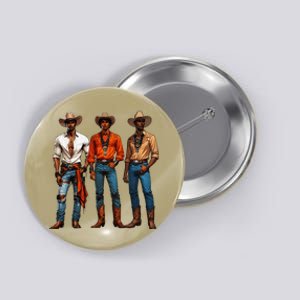 Black Cowboy Western Rodeo Melanin Black History Texas Button