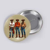 Black Cowboy Western Rodeo Melanin Black History Texas Button