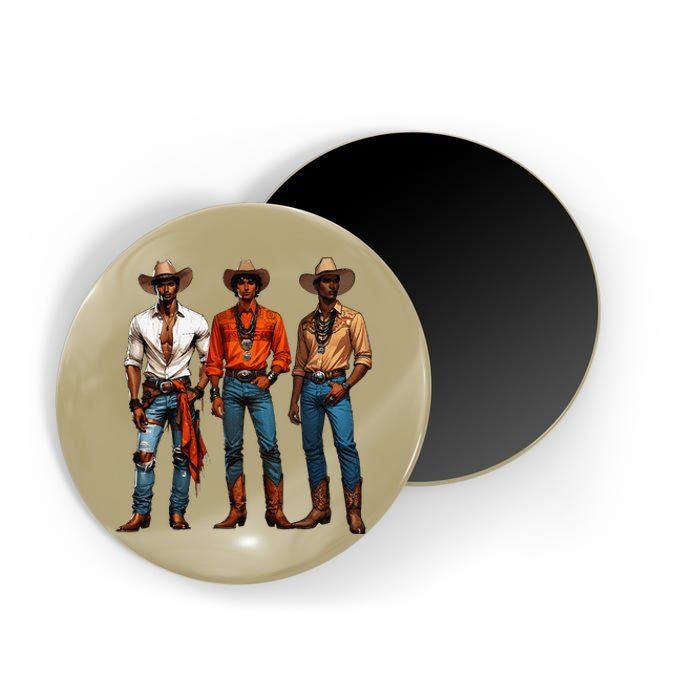 Black Cowboy Western Rodeo Melanin Black History Texas Magnet