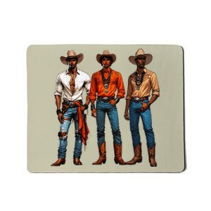 Black Cowboy Western Rodeo Melanin Black History Texas Mousepad