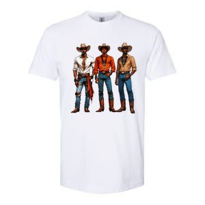 Black Cowboy Western Rodeo Melanin Black History Texas Softstyle CVC T-Shirt