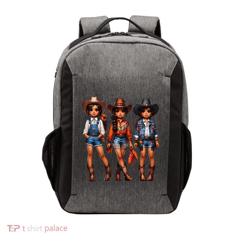 Black Cowgirl Western Rodeo Melanin Black History Texas Vector Backpack