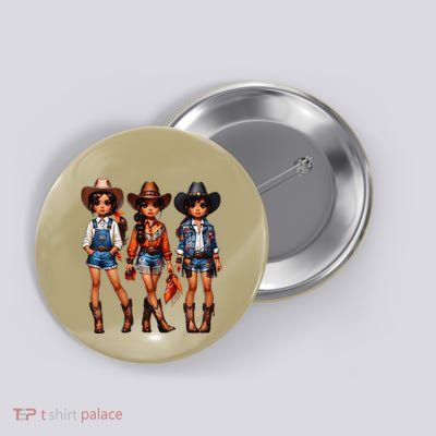 Black Cowgirl Western Rodeo Melanin Black History Texas Button