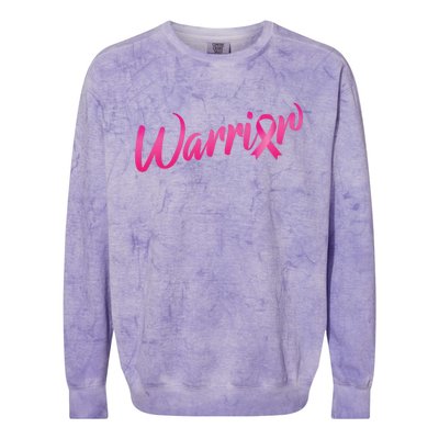 Breast Cancer Warrior Colorblast Crewneck Sweatshirt