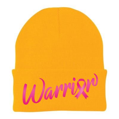 Breast Cancer Warrior Knit Cap Winter Beanie