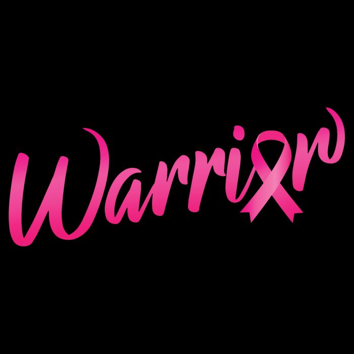 Breast Cancer Warrior Drawstring Bag