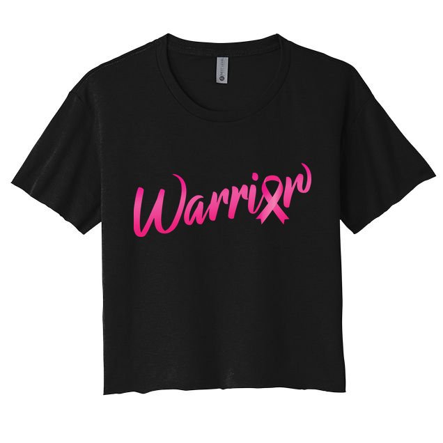 Breast Cancer Warrior Women's Crop Top Tee