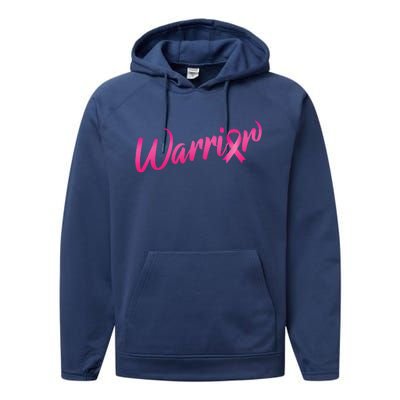 Breast Cancer Warrior Performance Fleece Hoodie