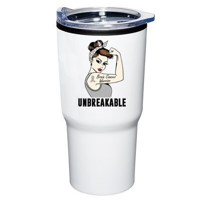 Brain Cancer Warrior Unbreakable Tee Brain Cancer Awareness Gift Tumbler