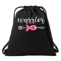 Breast Cancer Warrior Breast Cancer Awareness  Drawstring Bag