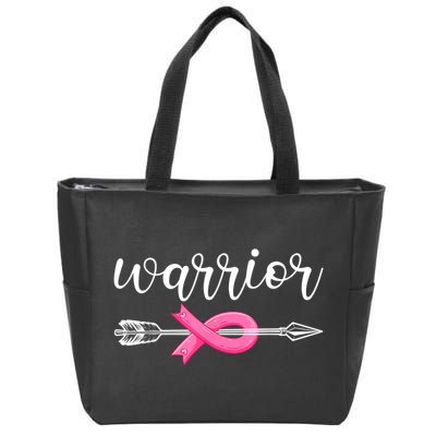 Breast Cancer Warrior Breast Cancer Awareness  Zip Tote Bag