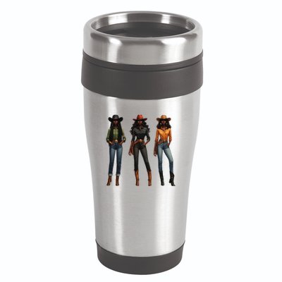 Black Cowgirl Western Rodeo Melanin Black History Texas 16oz Travel Tumbler