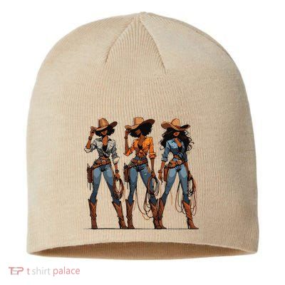 Black Cowgirl Western Rodeo Melanin Black History Texas Sustainable Beanie