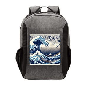 Blue Cats Wave For Kamala Vector Backpack