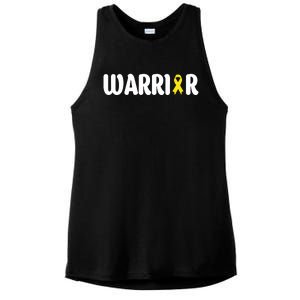 Bladder Cancer Warrior Gift Awareness Fighter Quote Saying Gift Ladies PosiCharge Tri-Blend Wicking Tank