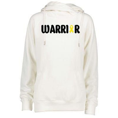 Bladder Cancer Warrior Gift Awareness Fighter Quote Saying Gift Womens Funnel Neck Pullover Hood