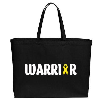 Bladder Cancer Warrior Gift Awareness Fighter Quote Saying Gift Cotton Canvas Jumbo Tote