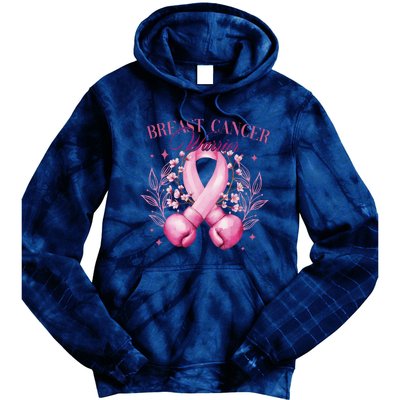 Breast Cancer Warrior Fighter Tie Dye Hoodie