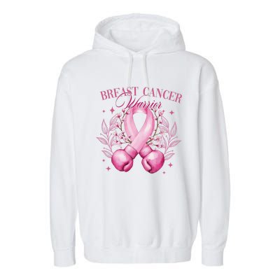 Breast Cancer Warrior Fighter Garment-Dyed Fleece Hoodie