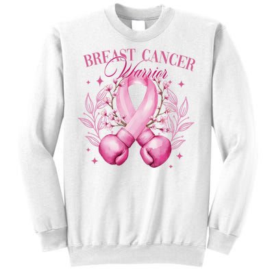 Breast Cancer Warrior Fighter Sweatshirt