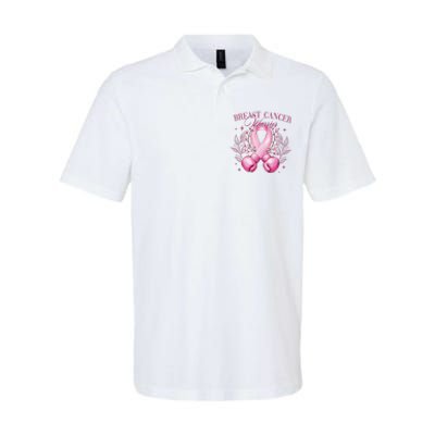 Breast Cancer Warrior Fighter Softstyle Adult Sport Polo