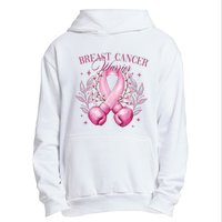 Breast Cancer Warrior Fighter Urban Pullover Hoodie