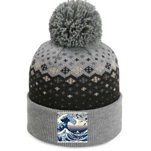 Blue Cats Wave For Kamala Funny Cat Ladies The Baniff Cuffed Pom Beanie