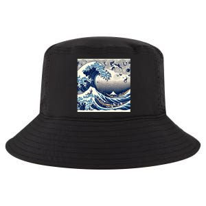 Blue Cats Wave For Kamala Funny Cat Ladies Cool Comfort Performance Bucket Hat