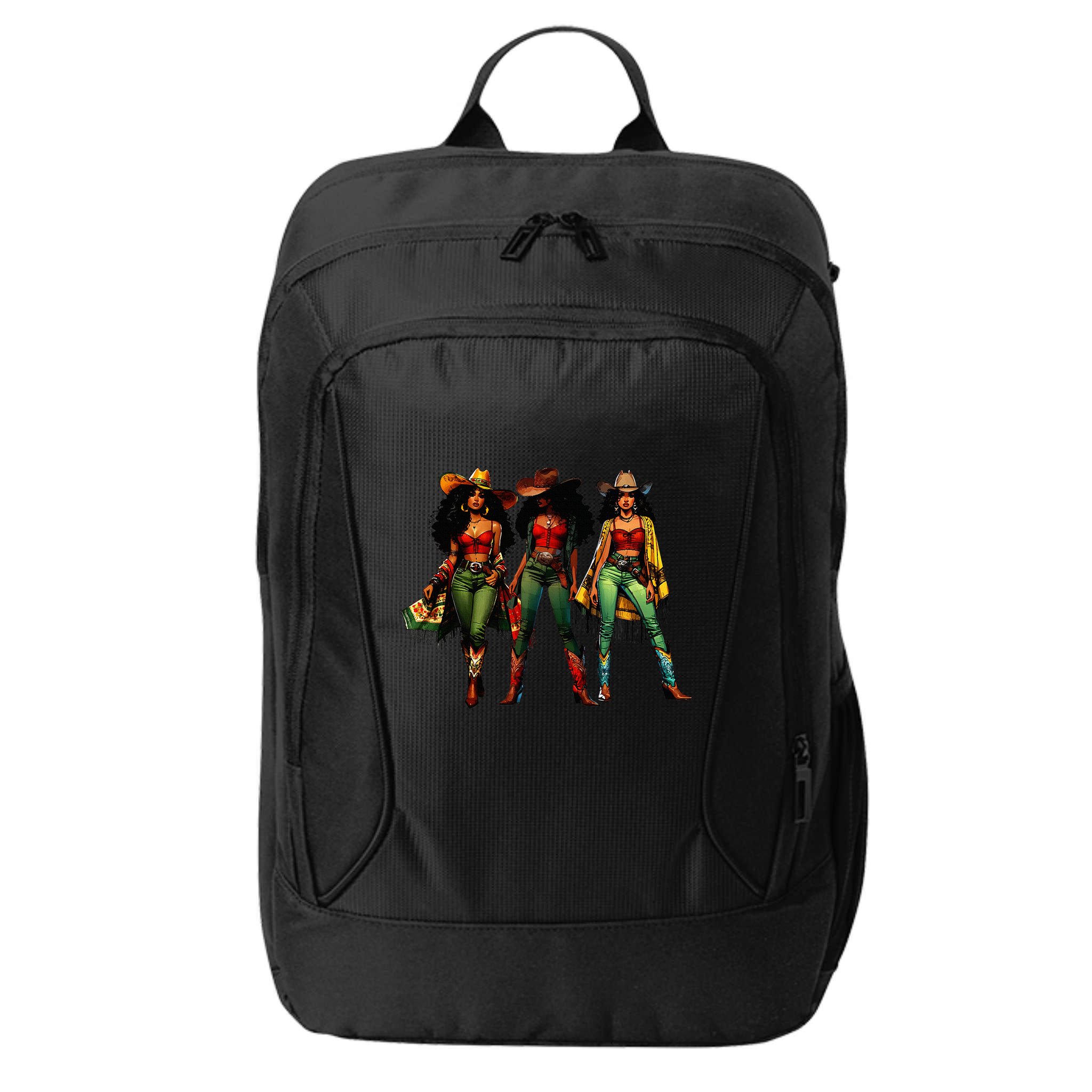 Black Cowgirl Western Rodeo Melanin Juneteenth Freedom Texas City Backpack